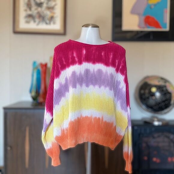 Wild Fable tie dye cropped sweater size XXL - Picture 1 of 9